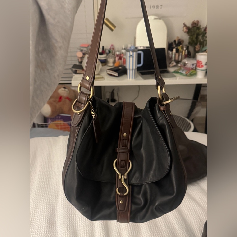 Cole Haan Black and Brown Women's Shoulder Bag